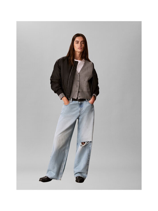 Calvin Klein Jeans - Wool Cotton Raglan -neuletakki - P7E B30 GREY HEATHER | Stockmann - photo 2