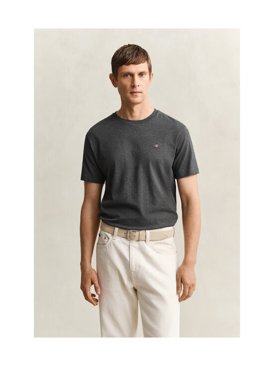 GANT - T-särk Regular Shield - 95 ANTRACIT MELANGE | Stockmann - photo 2