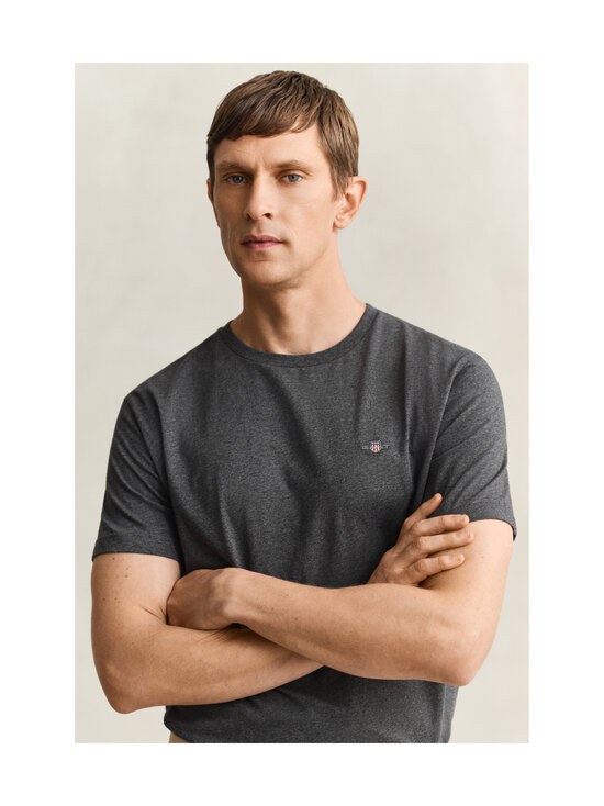 GANT - T-särk Regular Shield - 95 ANTRACIT MELANGE | Stockmann - photo 4