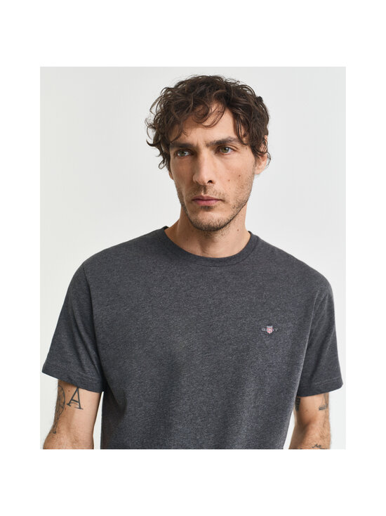 GANT - T-särk Regular Shield - 95 ANTRACIT MELANGE | Stockmann - photo 9
