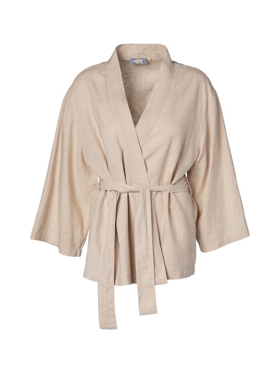 Essenza - Mina Uni Kimono - lyhyt aamutakki - NATURAL LINEN | Stockmann - photo 1