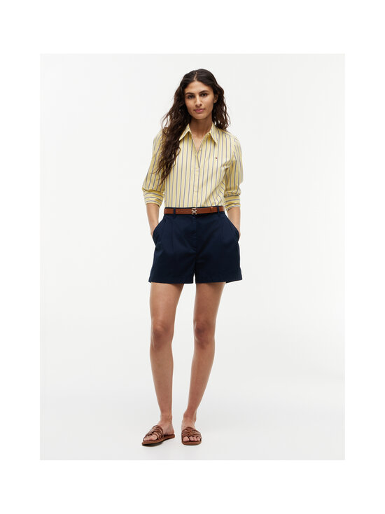 Tommy Hilfiger - Poplin Regular kreklblūze - 0FR LIQUORICE STP CITRONELLA | Stockmann - photo 2