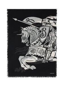 Burberry - Large Equestrian Knight -villahuivi - C1343 BLACK/CALICO IP CHK | Stockmann