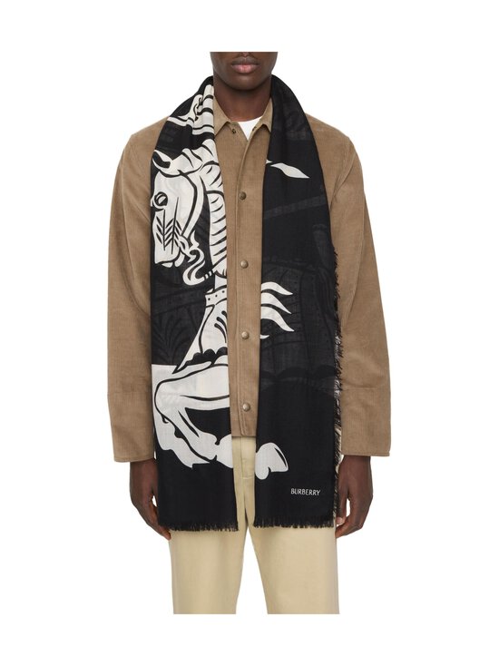 Burberry - Large Equestrian Knight -villahuivi - C1343 BLACK/CALICO IP CHK | Stockmann - photo 6