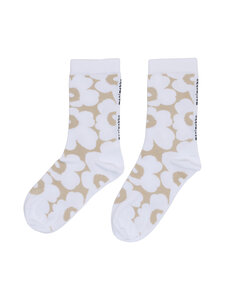 Marimekko - Linjaus Unikko -sukat - 110 WHITE OFF WHITE | Stockmann