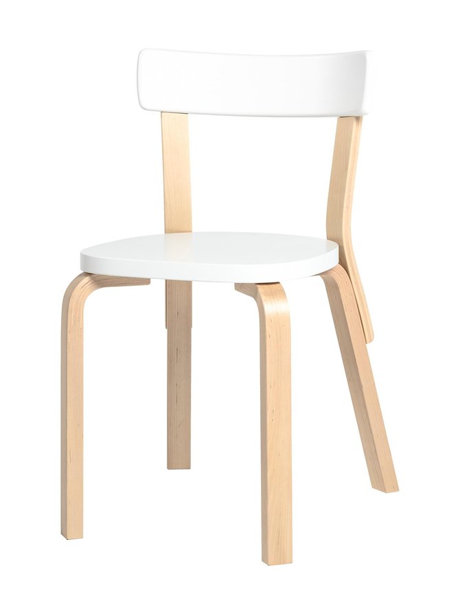 Koivuvalkoinen Artek 69 tuoli, koottu | 47 x 44 x 76 cm 69 tuoli, koottu, Artek