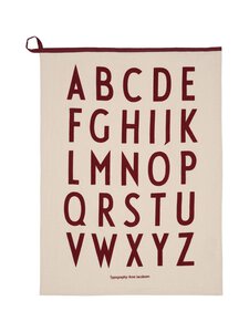 Design Letters - Premium Classic -keittiöpyyhe - NATURAL / SYRRAH BURGUNDY 4101C | Stockmann