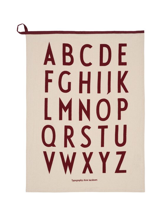 Design Letters - Premium Classic -keittiöpyyhe - NATURAL / SYRRAH BURGUNDY 4101C | Stockmann - photo 1