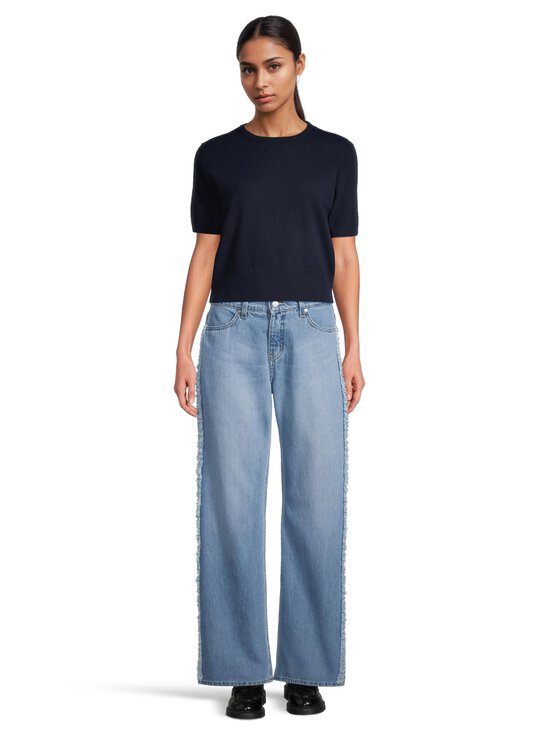 Jil Sander - T-paitamallinen crop-neule - 403 INK | Stockmann - photo 2