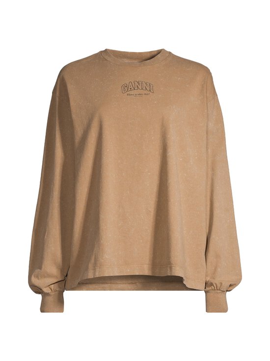 Ganni - Future Essentials Washed Effect -paita - 03P COCA MOCHA | Stockmann - photo 1