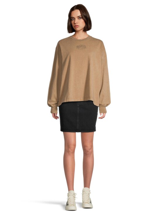 Ganni - Future Essentials Washed Effect -paita - 03P COCA MOCHA | Stockmann - photo 2