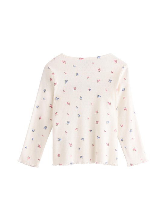 Lindex - Pointelle adīts tops - 325 LIGHT DUSTY WHITE | Stockmann - photo 2