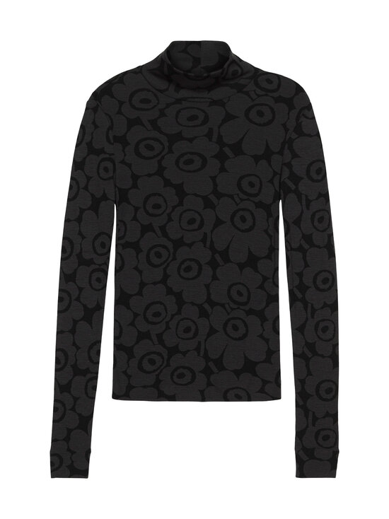 Marimekko - Vilpotus Unikko -pooloneule - 990 BLACK, DARK GREY | Stockmann - photo 1