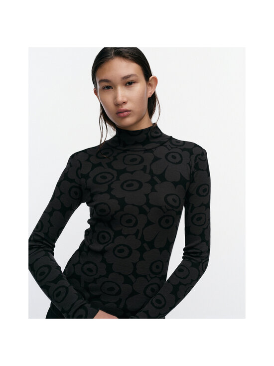 Marimekko - Vilpotus Unikko -pooloneule - 990 BLACK, DARK GREY | Stockmann - photo 5