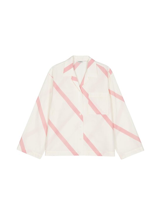 Marimekko - Kuunnelma Basso -pyjamapaita - 013 OFF WHITE, LIGHT PINK | Stockmann - photo 1