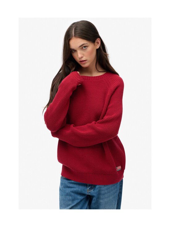 Superdry - Relaxed Rib Jumper -neule - ZUD BORDEAUX RED - photo 3 Superdry - Relaxed Rib Jumper -neule - ZUD BORDEAUX RED | Stockmann - photo 3