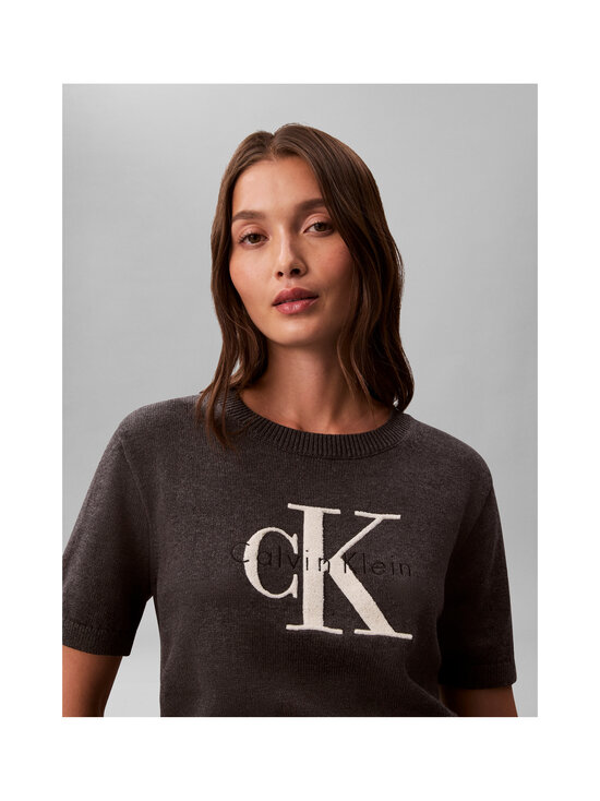 Calvin Klein Jeans - Chunky Cotton Graphic -neulepusero - P7I B85 CHARCOAL HEATHER | Stockmann - photo 3