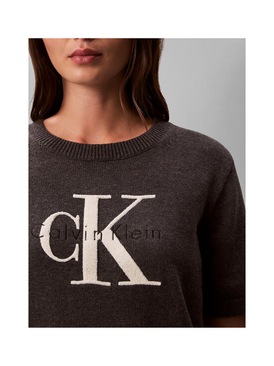 Calvin Klein Jeans - Chunky Cotton Graphic -neulepusero - P7I B85 CHARCOAL HEATHER | Stockmann - photo 4