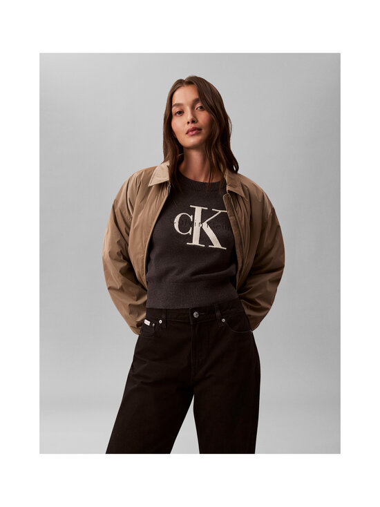 Calvin Klein Jeans - Chunky Cotton Graphic -neulepusero - P7I B85 CHARCOAL HEATHER | Stockmann - photo 5