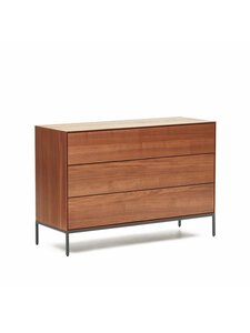Kave Home - Vedrana-lipasto pähkinä/musta 110 x 75 cm - BEIGE | Stockmann