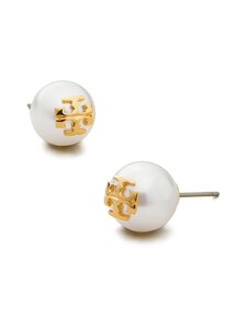 Tory Burch - Kira-helmikorvakorut - IVORY / TORY GOLD | Stockmann