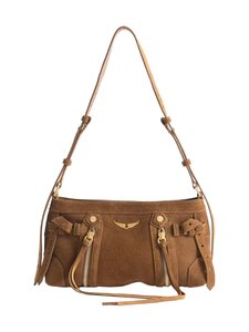 Zadig&Voltaire - Baby Madison Suede -olkalaukku - COGNAC | Stockmann