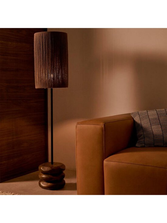 Kave Home - Kor-lattiavalaisin K 145 cm juutti / akaasia - BROWN | Stockmann - photo 6