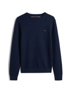 Tommy Hilfiger - Seasonal Structure C-neck -neule - C1G DARK NIGHT NAVY | Stockmann