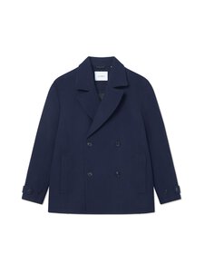 Les Deux - Villane mantel Mckee Solid Wool - 460 DARK NAVY | Stockmann