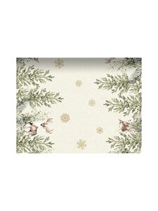 Duni - Elegant Deer Bio Dunicel galda celiņš 0,4 x 4,8 m - CREAM | Stockmann