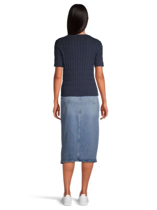 Tommy Hilfiger - Puuvillainen palmikkoneule - C1G DARK NIGHT NAVY - photo 3 Tommy Hilfiger - Puuvillainen palmikkoneule - C1G DARK NIGHT NAVY | Stockmann - photo 3