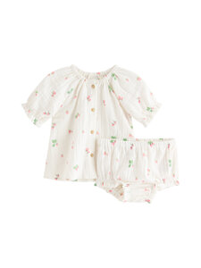 Lindex - Komplekt Blouse And Bloomers Set - 325 WHITE | Stockmann