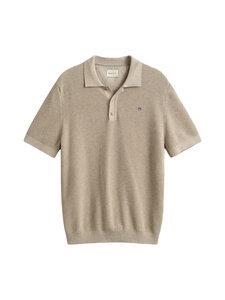 GANT - Micro Textured Polo -pikeepaita - 198 OAT MELANGE | Stockmann