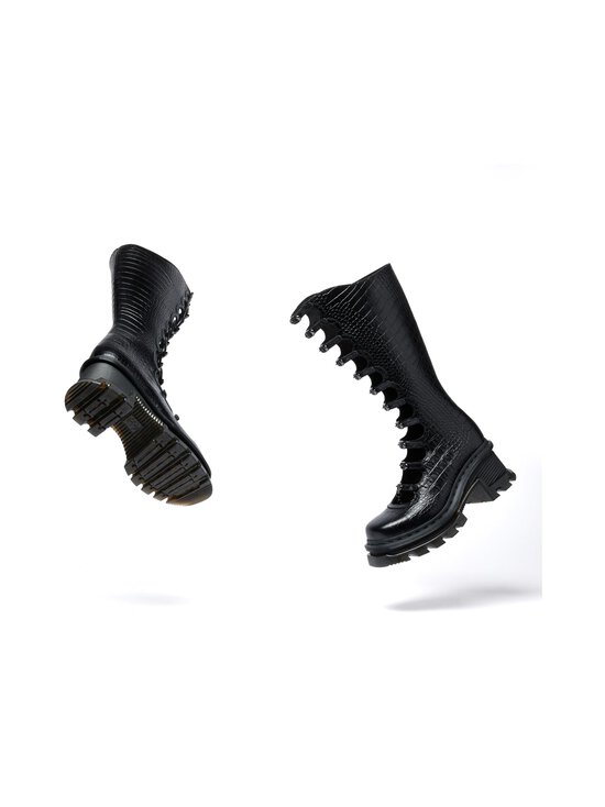 Dr. Martens - Kiki Dm x Mj Analine Croc Emboss -nahkasaappaat - BLACK | Stockmann - photo 8