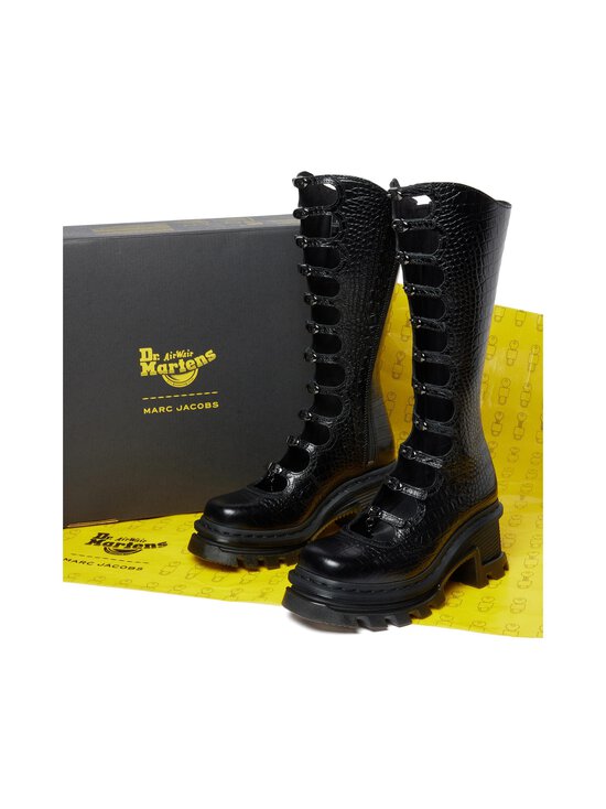 Dr. Martens - Kiki Dm x Mj Analine Croc Emboss -nahkasaappaat - BLACK | Stockmann - photo 9