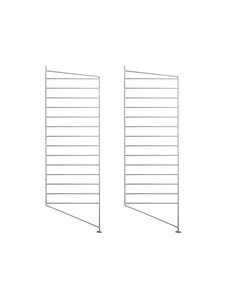 String - String System -lattiasivupaneelit 2 kpl galvanoitu teräs 85 x 30 cm - GREY | Stockmann