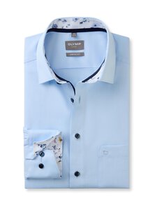 Olymp - Comfort fit Flower Trim -kauluspaita - 11 BLEU | Stockmann