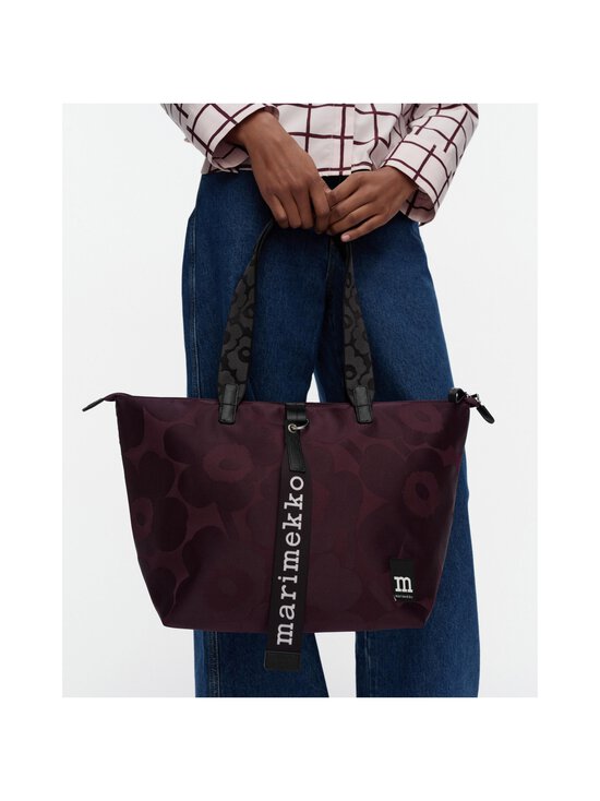 Marimekko - Unikko M Tote -laukku - 440 WINE RED, DARK WINE | Stockmann - photo 4