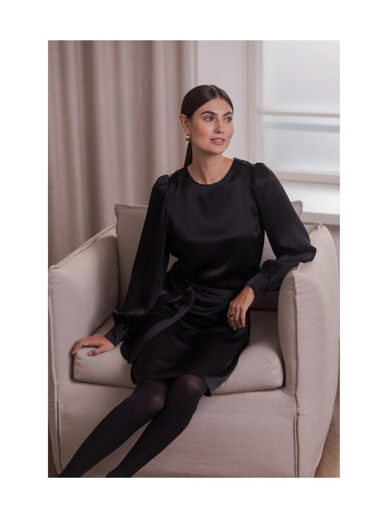 Original Story - Puhvihihainen satiinimekko - BLACK | Stockmann - photo 4