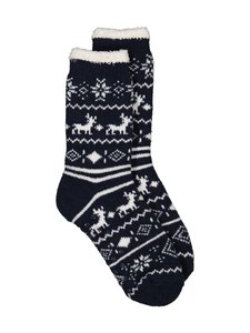 Cuddly Socks - Holidays Anti-slip -sukat - 4901 NAVY/OFF-WHITE | Stockmann