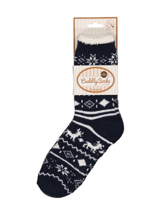 Cuddly Socks - Holidays Anti-slip -sukat - 4901 NAVY/OFF-WHITE | Stockmann - photo 3