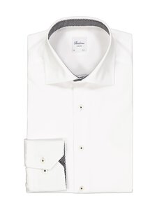 Stenströms - Slimline Contrast Trim krekls ar apkakli - 000 WHITE | Stockmann