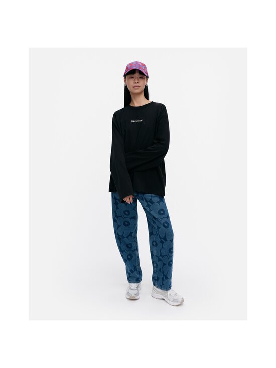Marimekko - Reunat Logo Placement Kioski Jersey -paita - 919 BLACK, OFF WHITE - photo 2 Marimekko - Reunat Logo Placement Kioski Jersey -paita - 919 BLACK, OFF WHITE | Stockmann - photo 2