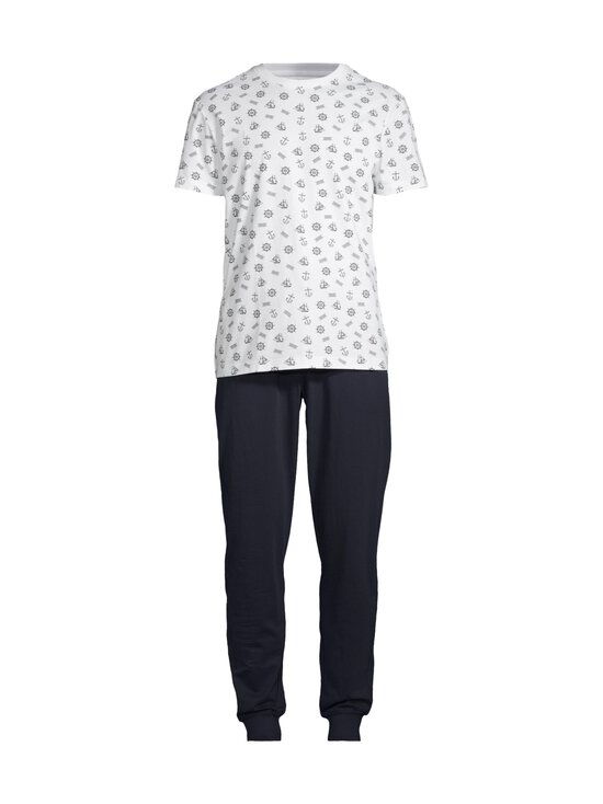 Cap Horn loungewear - Manuel Jersey -pyjama - WHITE/NAVY ANCHOR | Stockmann - photo 1