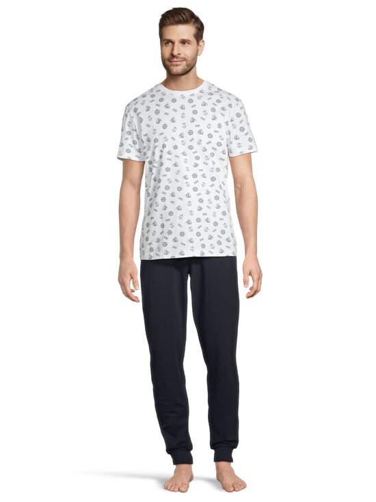 Cap Horn loungewear - Manuel Jersey -pyjama - WHITE/NAVY ANCHOR | Stockmann - photo 2