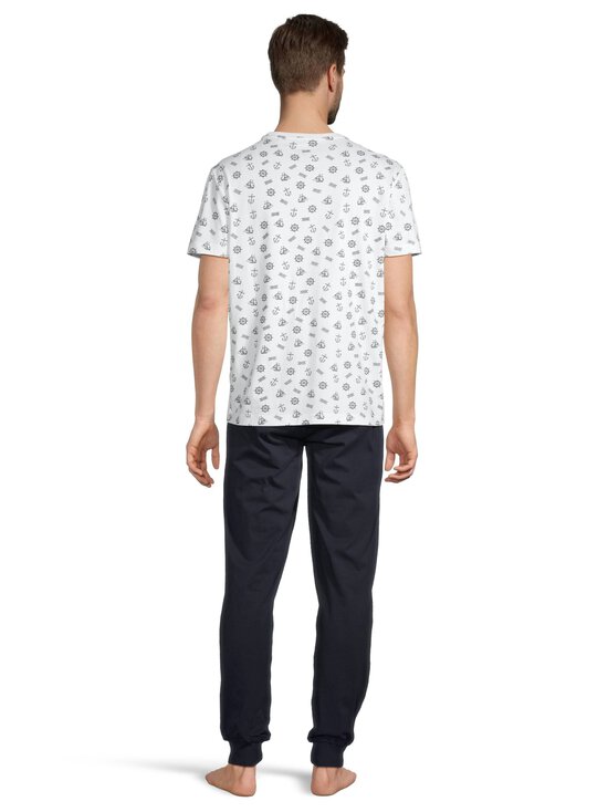 Cap Horn loungewear - Manuel Jersey -pyjama - WHITE/NAVY ANCHOR | Stockmann - photo 3