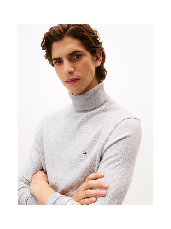 Tommy Hilfiger - Kokvilnas-kašmira džemperis - 0CU LIGHT GREY HTR/IVORY PETAL | Stockmann - photo 5