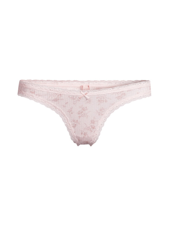 SKIMS - Cotton Pointelle Lace Trim -stringit - BLOOM DAINTY FLORAL | Stockmann - photo 1
