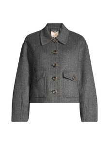 by TiMo - Tailored- lyhyt villakangastakki - 040 - GREY MELANGE | Stockmann