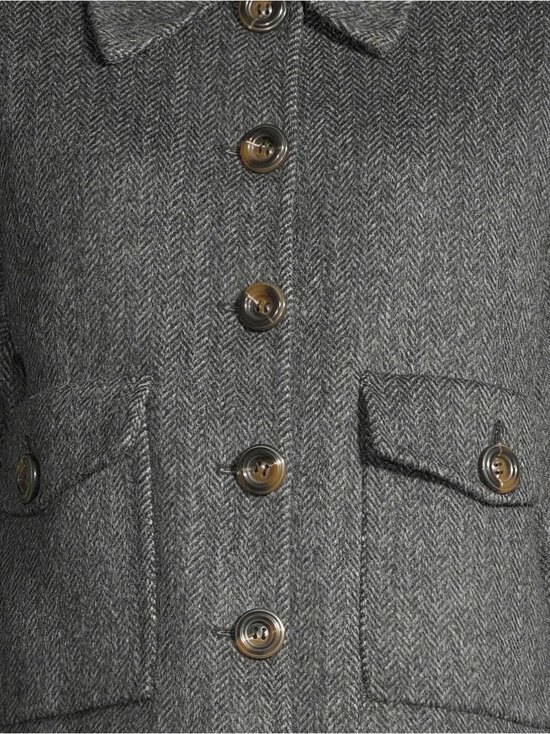 by TiMo - Tailored- lyhyt villakangastakki - 040 - GREY MELANGE - photo 4 by TiMo - Tailored- lyhyt villakangastakki - 040 - GREY MELANGE | Stockmann - photo 4